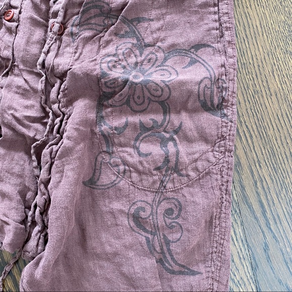 Ra-Re (Rag Recycle Italy) linen harem pants sz 26 - Picture 3 of 8